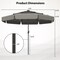 Polyester Solar LED 3-Tier Patio Umbrella with Tilt and 10x8.1 ft Shade